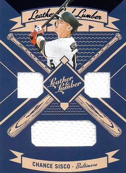 2019 Panini Leather & Lumber - Leather and Lumber Triple Relics-Jerseys #LLT-SI Chance Sisco Front