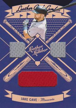 2019 Panini Leather & Lumber - Leather and Lumber Triple Relics-Jerseys #LLT-JA Jake Cave Front