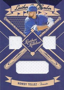2019 Panini Leather & Lumber - Leather and Lumber Triple Relics-Jerseys #LLT-RT Rowdy Tellez Front