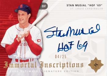 2005 UD Ultimate Signature Edition - Immortal Inscriptions #IN-SM Stan Musial Front