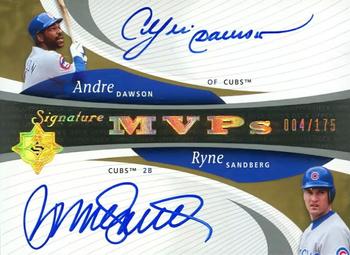 2005 UD Ultimate Signature Edition - MVPs Dual Autograph #MVP-DS Andre Dawson / Ryne Sandberg Front