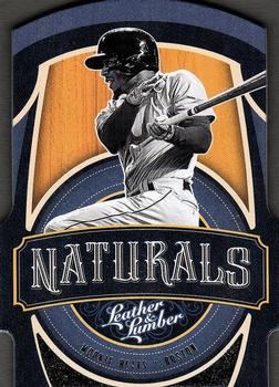 2019 Panini Leather & Lumber - Naturals #N-8 Mookie Betts Front