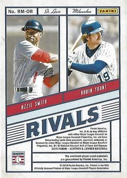 2019 Panini Leather & Lumber - Rivals Materials #RM-OR Ozzie Smith / Robin Yount Back
