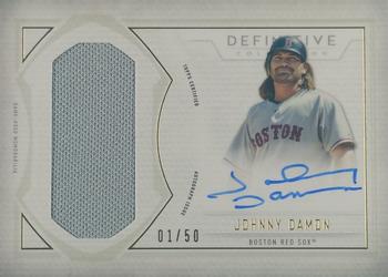 2019 Topps Definitive Collection - Definitive Autograph Relic #DARC-JD Johnny Damon Front