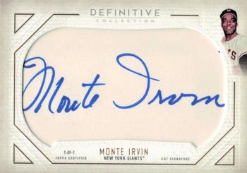 2019 Topps Definitive Collection - Definitive Cut Signatures #DCS-MI Monte Irvin Front