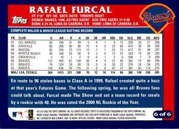 2003 Topps All-Star Futures #6 Rafael Furcal Back