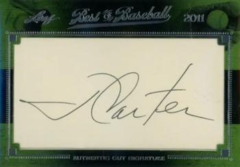 2011 Leaf Best of Baseball Cut Signatures #NNO Jimmy Carter Front