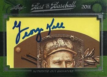 2011 Leaf Best of Baseball Cut Signatures #NNO George Kell Front