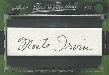 2011 Leaf Best of Baseball Cut Signatures #NNO Monte Irvin Front