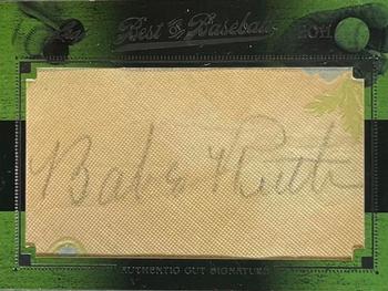 2011 Leaf Best of Baseball Cut Signatures #NNO Babe Ruth Front