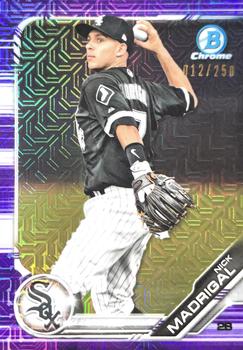 2019 Bowman - Chrome Prospects Mojo Refractors Purple #BCP-63 Nick Madrigal Front