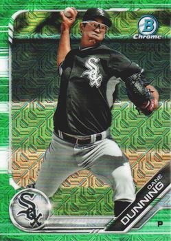 2019 Bowman - Chrome Prospects Mojo Refractors Green #BCP-94 Dane Dunning Front