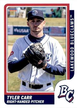 2019 Choice Lakewood BlueClaws #2 Tyler Carr Front