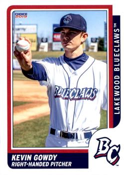 2019 Choice Lakewood BlueClaws #7 Kevin Gowdy Front
