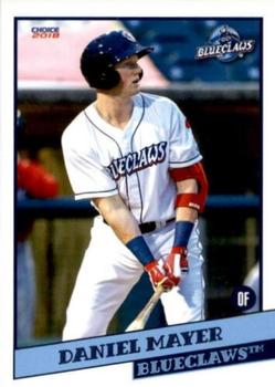 2018 Choice Lakewood BlueClaws #16 Daniel Mayer Front