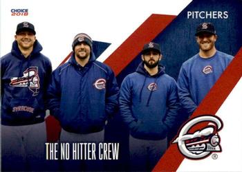 2018 Choice Syracuse Chiefs #34 The No Hitter Crew (Austin Voth / David Goforth / Tim Collins / Austin Adams) Front