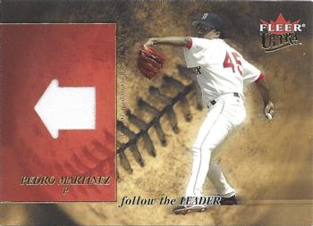 2005 Ultra - Follow the Leader Jersey Gold #FLJ-PM Pedro Martinez Front