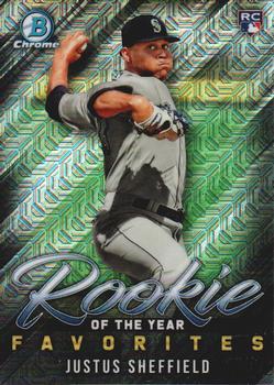 2019 Bowman - Rookie of the Year Favorites Mojo Refractors #ROYF-15 Justus Sheffield Front