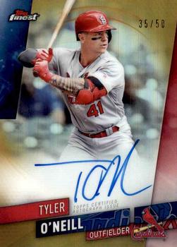 2019 Finest - Finest Autographs Gold #FA-TON Tyler O'Neill Front