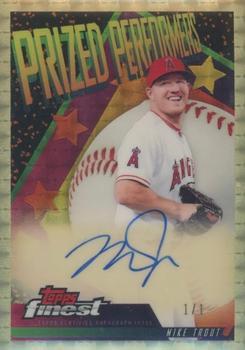 2019 Finest - 1994-95 Finest Basketball Prized Performers Autographs SuperFractors #PPA-MT Mike Trout Front