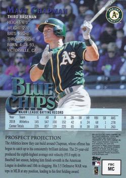 2019 Finest - 1997 Finest Baseball Blue Chips #FBC-MC Matt Chapman Back