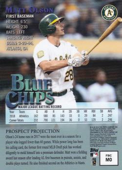 2019 Finest - 1997 Finest Baseball Blue Chips #FBC-MO Matt Olson Back