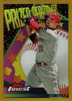 2019 Finest - 1994-95 Finest Basketball Prized Performers Gold #PP-JV Joey Votto Front
