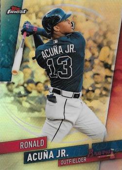2019 Finest - Refractor #33 Ronald Acuña Jr. Front