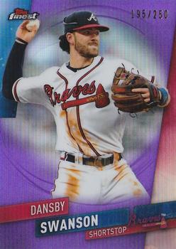 2019 Finest - Purple Refractor #98 Dansby Swanson Front