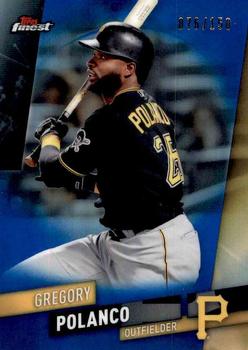 2019 Finest - Blue Refractor #79 Gregory Polanco Front
