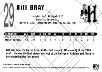 2005 Grandstand Harrisburg Senators Update #NNO Bill Bray Back