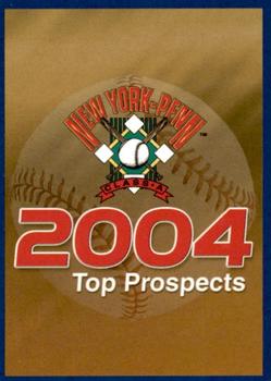 2004 Choice New York-Penn League Top Prospects #NNO Checklist Front