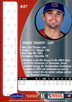 2004 Vancouver Canadians #NNO Derek Tharpe Back