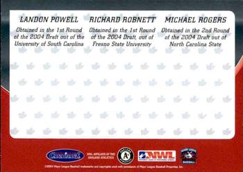 2004 Vancouver Canadians #NNO Richard Robnett / Landon Powell / Michael Rogers Back