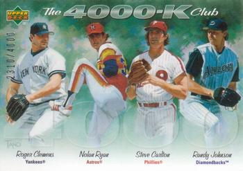 2005 Upper Deck - The 4000-K Club #NNO Roger Clemens / Nolan Ryan / Steve Carlton / Randy Johnson Front