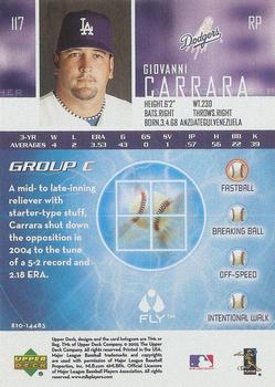 2005 Upper Deck Pro Sigs - Flyball #117 Giovanni Carrara Back