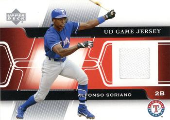 2005 Upper Deck - UD Game Jerseys #GJ-AS Alfonso Soriano Front