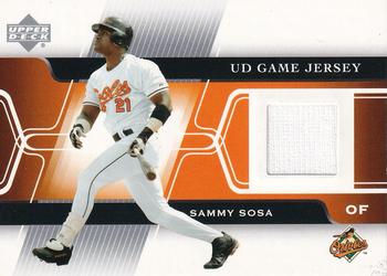 2005 Upper Deck - UD Game Jerseys #GJ-SS Sammy Sosa Front