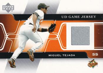 2005 Upper Deck - UD Game Jerseys #GJ-TE Miguel Tejada Front