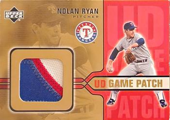 2005 Upper Deck - UD Game Patches #GP-NR Nolan Ryan Front