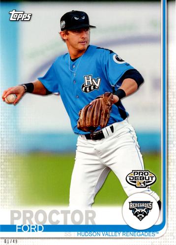 2019 Topps Pro Debut 5x7 #179 Ford Proctor Front