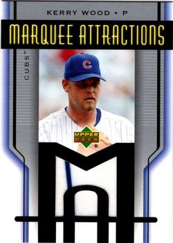 2005 Upper Deck - Marquee Attractions #MA-KW Kerry Wood Front