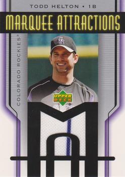 2005 Upper Deck - Marquee Attractions #MA-TH Todd Helton Front