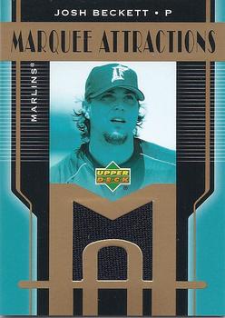 2005 Upper Deck - Marquee Attractions Retro #MA-BE Josh Beckett Front