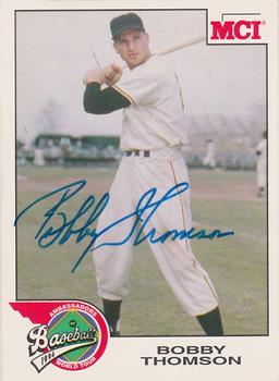 1994 MCI MLBPA Ambassadors of Baseball #3 Bobby Thomson Front