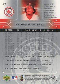 2005 Upper Deck - Retro #34 Pedro Martinez Back