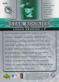 2005 Upper Deck - Retro #239 Logan Kensing Back