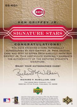 2005 Upper Deck - Signature Stars Retail #SS-KG1 Ken Griffey Jr. Back