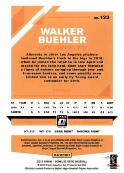 2019 Donruss Optic #133 Walker Buehler Back
