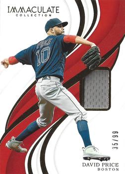 2019 Panini Immaculate Collection #135 David Price Front